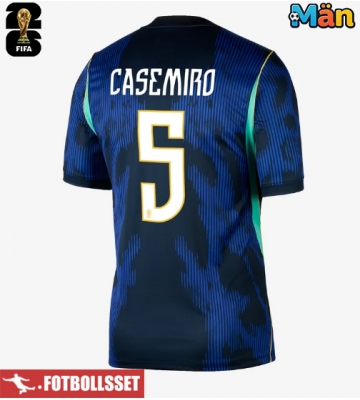 Brasilien Casemiro #5 Bortatröja VM 2026 Kortärmad